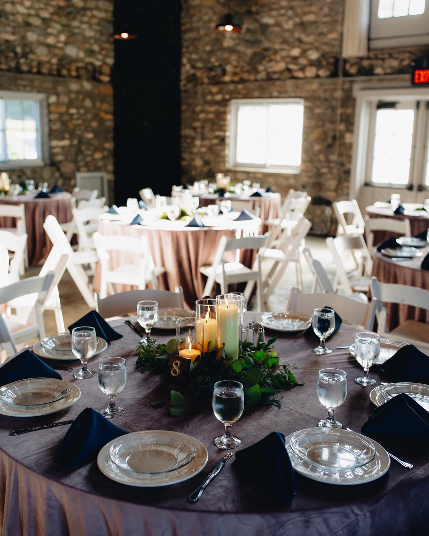 elegant wedding reception table