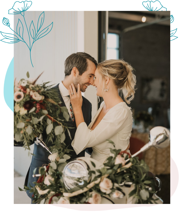 fall themed Wedding floral bouquet