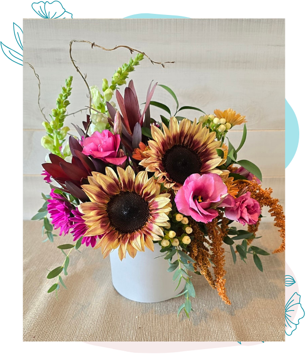 sunflower flower arrangement